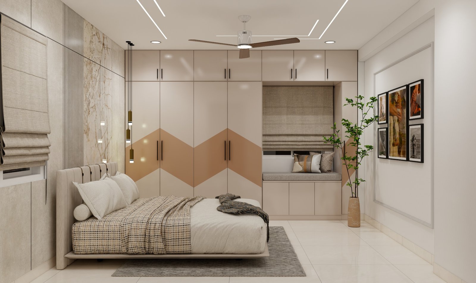 Master bedroom — Economical Styling 3BHK